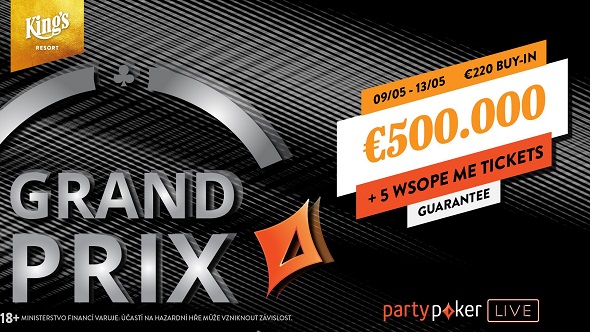 Oblíbené Party Poker Grand Prix je zpět s turnajem o €500,000