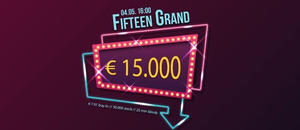 Gand Casino Aš: První květnový s Fifteen Grand a Super 7 o €25,000
