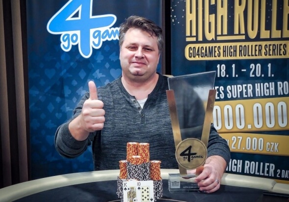 Slavomír Byrtus ovládl lednový Super High Roller