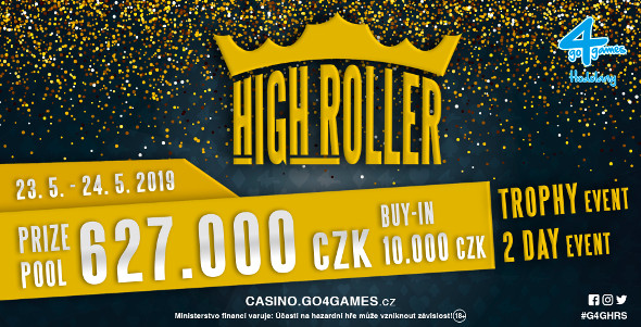 Dvoudenní Go4Games High Roller o 627 000 Kč