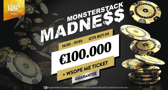 Nenechte si ujít Monsterstack Madness s nízkým buy-inem a vysokou garancí!