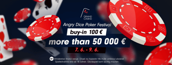 Angry Dice Festival o více než €50,000 se blíží