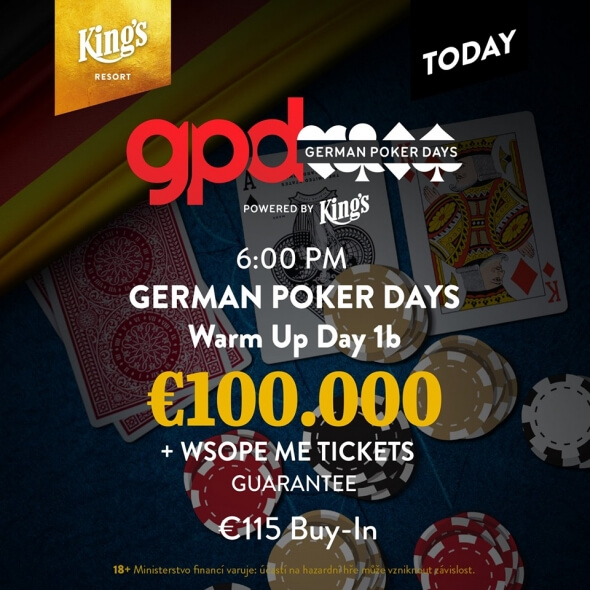 Odstartoval Warm Up German Poker Days