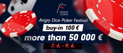 Grand Casino Aš: Angry Dice Festival garantuje přes €50,000