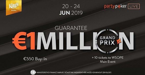 Prestižní Party Poker Million láká na tučnou odměnu €1,000,000