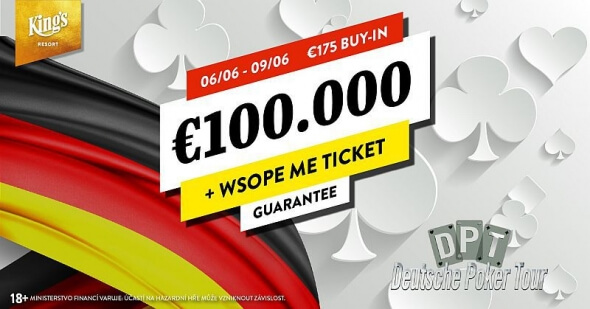 Červen v King's zaháji Deutsche Poker Tour o €110,350 GTD