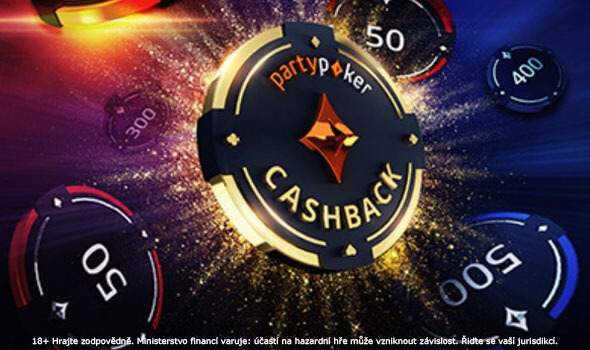 Nenechte si ujít dvojnásobný cashback na herně partypoker!