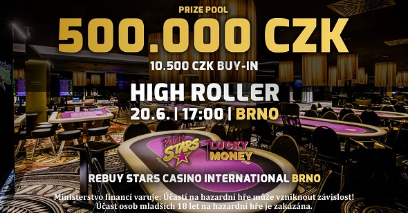 RS Brno zve na dnešní High Roller o 500 000 Kč