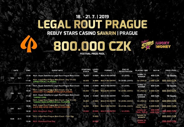 Legal Rout o 800 000 Kč - červenec 2019