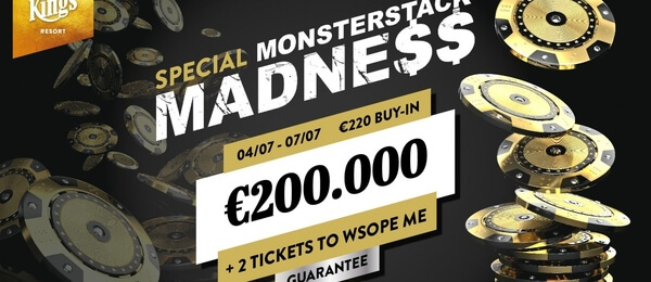 King's Special Monsterstack Madness: Zahrajte si za €220 o více než €200,000
