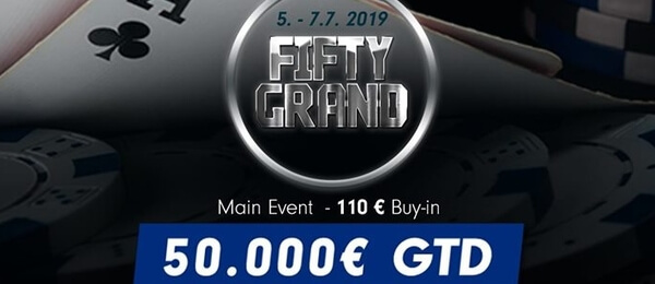 Fifty Grand se opět vrací, zahrajte si o o €50,000 GTD už tenhle víkend