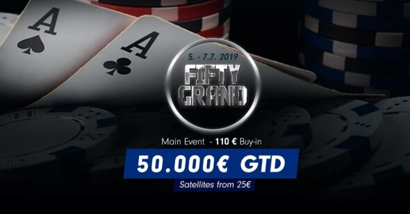 Fifty Grand se opět vrací, zahrajte si o o €50,000 GTD už tenhle víkend