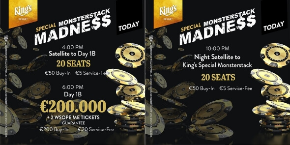 Do druhého flightu Special Monsterstack Madness můžete naskočit dnes od 18:00