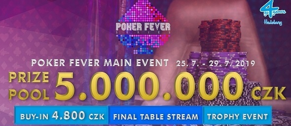 Červencový Poker Fever Main Event o 5 000 000 Kč