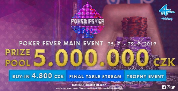 Červencový Poker Fever Main Event o 5 000 000 Kč