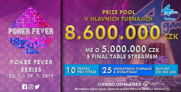 Letní Poker Fever v Go4Games o 8 600 000 Kč