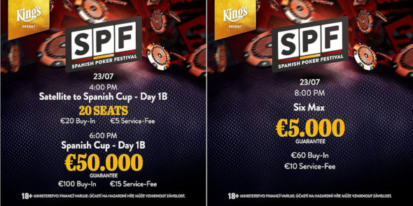 V King's se rozjel Spanish Poker Festival