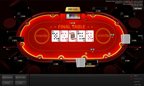 Neváhejte a přidejte si k nedělní session také pár stolů ze SYNOT TIP pokeru!