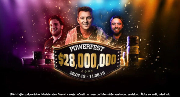 Letní Powerfest X na partypokeru garantuje $28,000,000