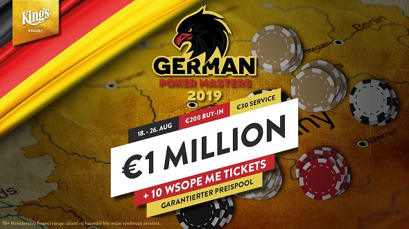 German Poker Masters je milionový turnaj s dostupným vstupným