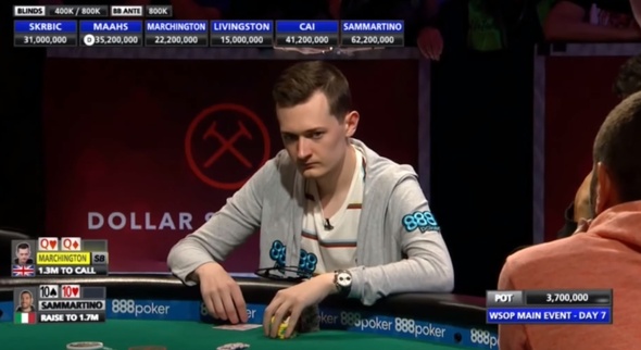 Stakingová společnost C Biscuit se dostala do křížku se 7. hráčem Main Eventu WSOP Nickem Marchingtonem. Chtějí svůj podíl z výhry.