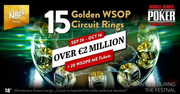 Nenechte si ujít velkou pokerovou akci a možnost získat zlatý WSOPC prsten!