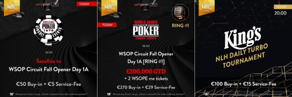 Prvn flight WSOPC Fall Opener je na programu už dnes