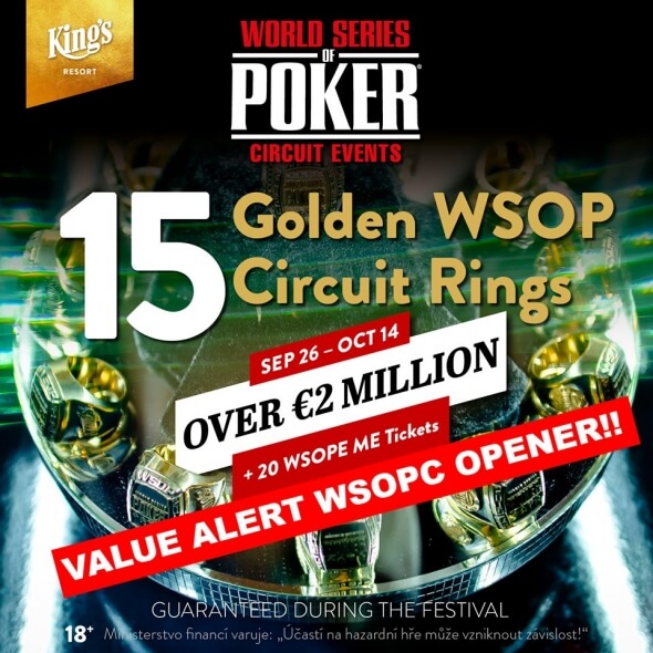 King's: Nad WSOPC Fall Opener se vznáší obrovský doplatek!