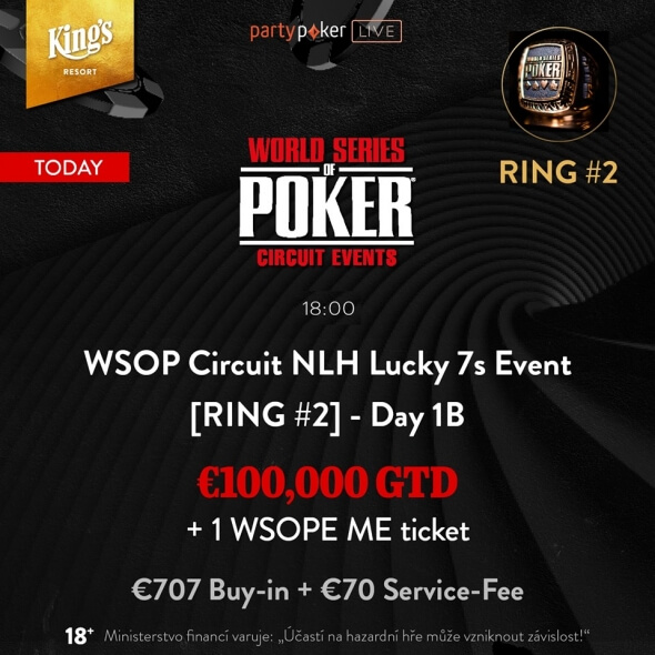 Dnes můžete naskočit do druhého flightu Lucky 7s o €110,350 GTD