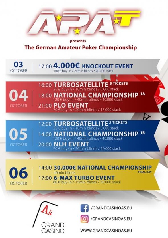 Program APAT German Amateur Championship