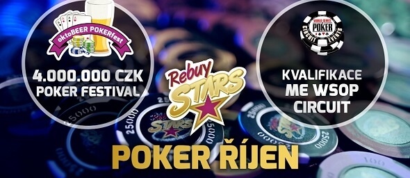 Rebuy Stars v říjnu s festivalem o 4 000 000 Kč a další speciály