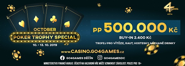 Poker Trophy Special v Děčíně zvyšuje prizepool na 500 000 Kč