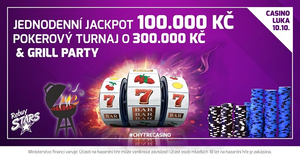 RS Luka: jedinečná Jackpot Night s turnajem o 300 000 Kč