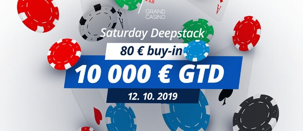 Grand Casino Aš: Saturday Deepstack a další turnaje o €20,000