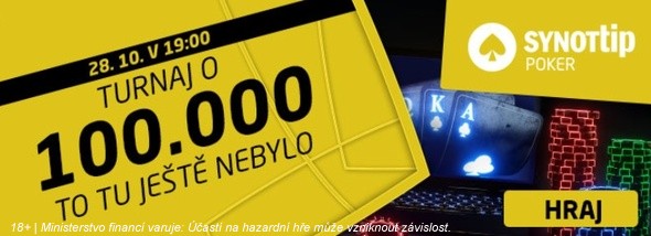 Nepropásněte! Dnes večer online turnaj o 100,000 Kč!