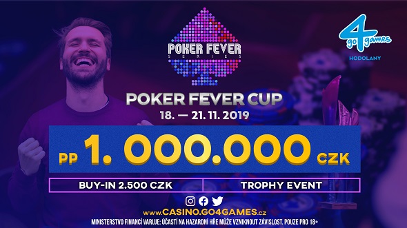 Listopadový Poker Fever Cup s 1 000 000 Kč GTD