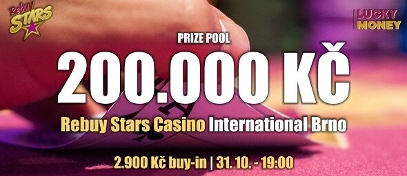 Ukončete měsíc v brněnském Rebuy Stars turnajem o 200 000 Kč