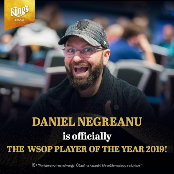 Daniel Negreanu vítězí v žebříčku WSOP Player of the Year