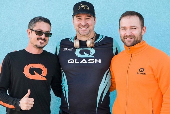 Phil Hellmuth investoval peníze do e-sport týmu, který založili dva bývalí pokeroví hráči Luca Pagano (vlevo) a Eugene Katchalov (vpravo).