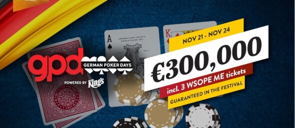 King's: German Poker Days přivážejí téměř €400,000 v garancích