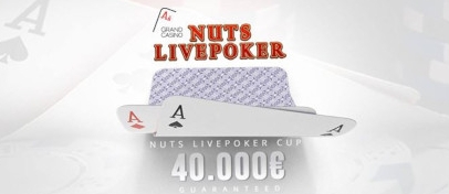 Premiérový Nuts Livepoker Cup s garancí €40,000