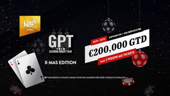 V German Poker Tour X-MAS Edition si zahrajete o €200,000 GTD