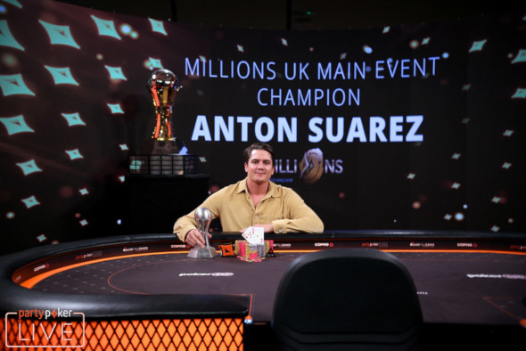 Anton Suarez je šampionem partypoker MILLIONS UK