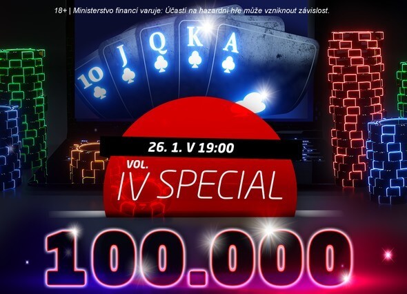Blíží se online turnaj s 100,000 Kč GTD na SYNOT TIP Pokeru!