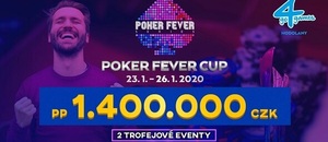 Lednový Poker Fever Cup s 1 400 000 Kč GTD