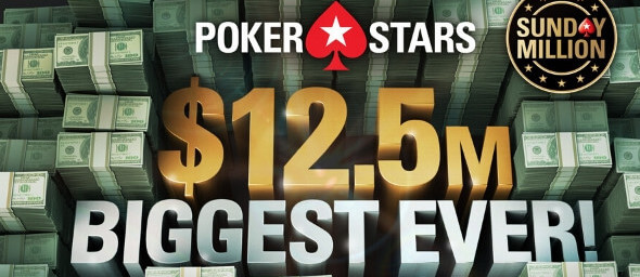 Herna PokerStars oznámila výroční Sunday Million s rekordní garancí