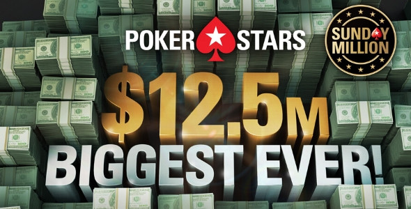 Herna PokerStars oznámila výroční Sunday Million s rekordní garancí