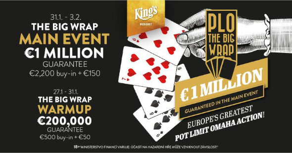 Tento týden bude v King's patřit největší evropské omahové akci, podívejte se na kompletní program Big Wrap PLO