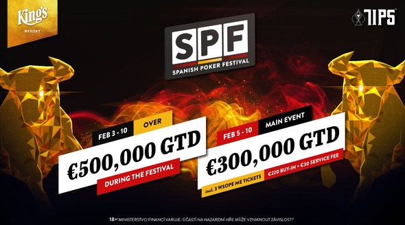 Spanish Poker Festival s garancí €500,000 startuje v King's Resort!