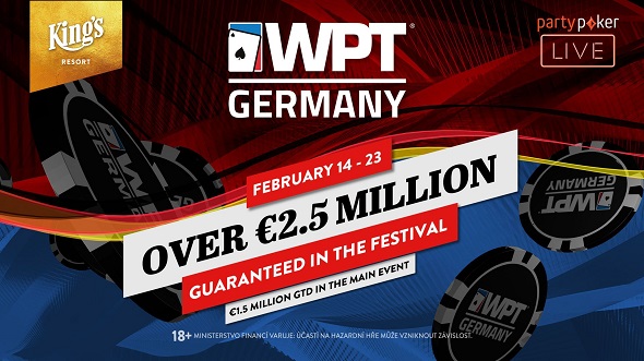 Festivalem měsíce je WPT Germany o více než 2,5 milionu euro